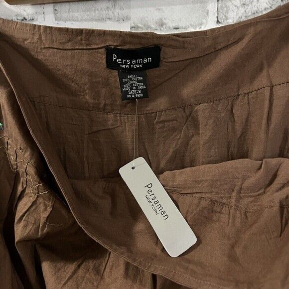 Persaman New York A-Line Brown‎ Skirt Size 8 - Picture 7 of 11